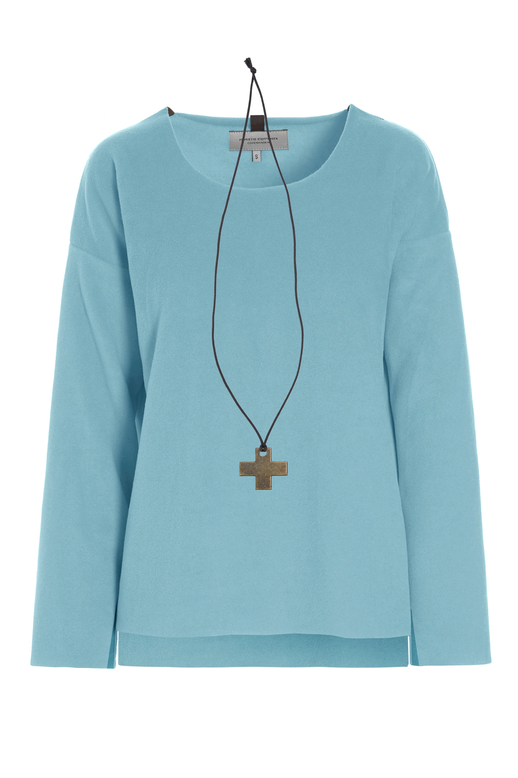 HENRIETTE STEFFENSEN COPENHAGEN BLUSE MIT RUNDEM HALS - 1355 BLUSER SALVIE 670