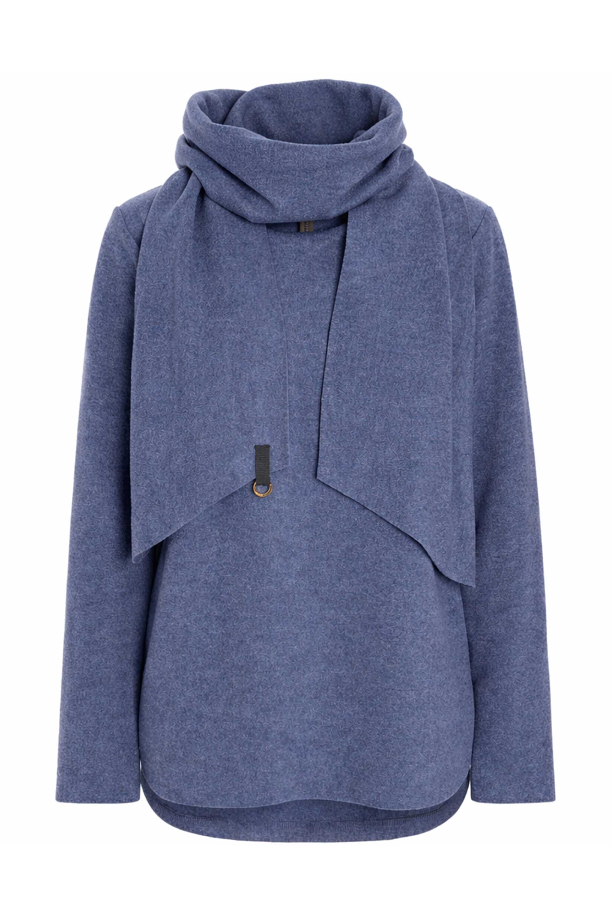 HENRIETTE STEFFENSEN COPENHAGEN BLUSE MIT SCHAL - 1373 BLUSER DEEP BLUE 502