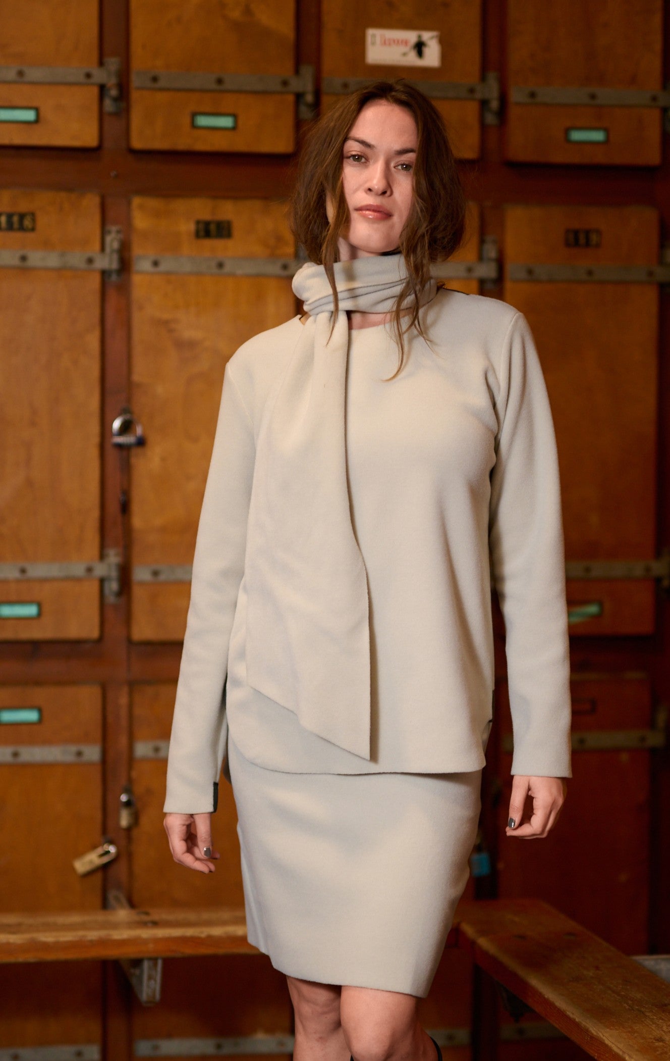 HENRIETTE STEFFENSEN COPENHAGEN BLUSE MIT SCHAL - 1373 BLUSER KIT 831