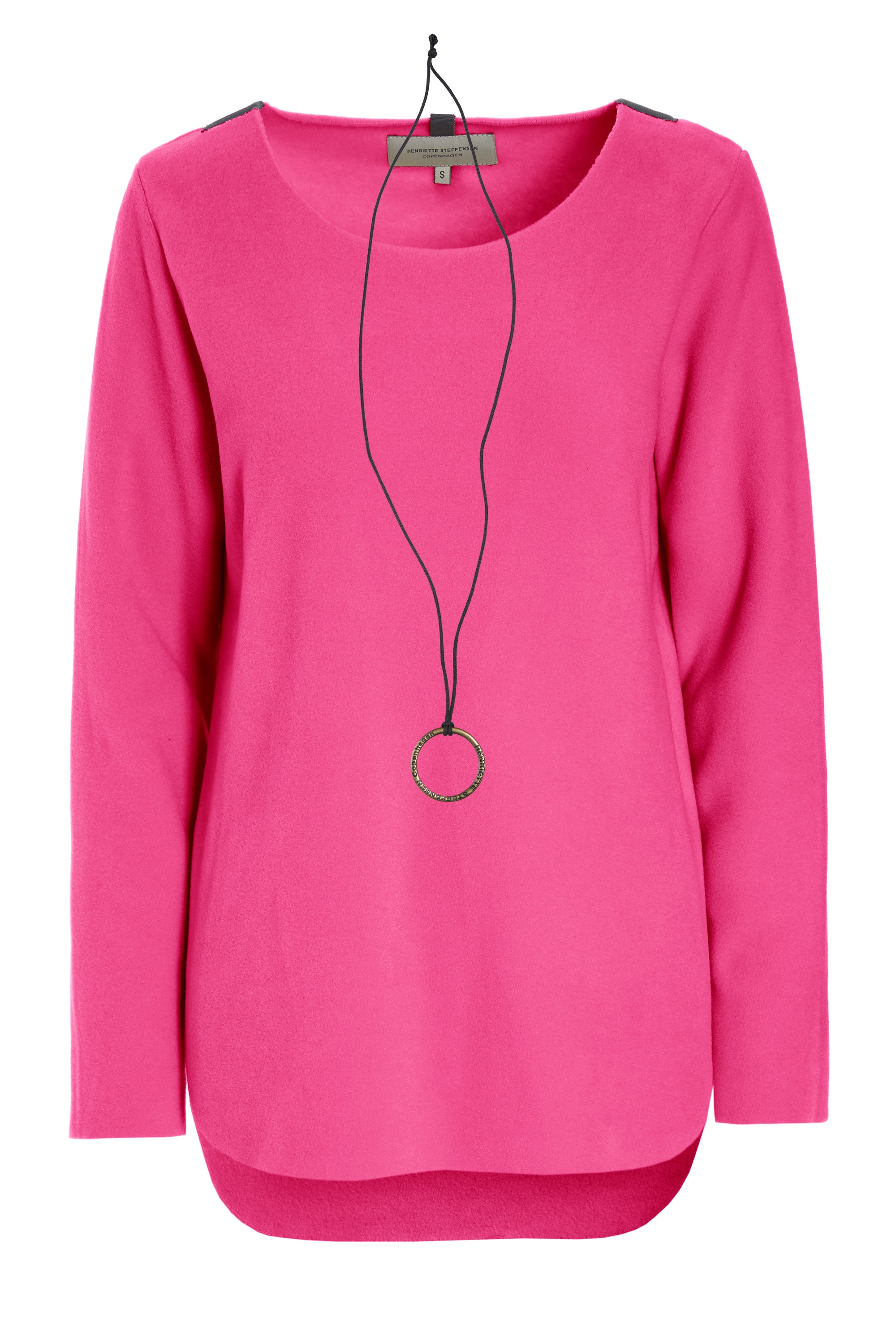 HENRIETTE STEFFENSEN COPENHAGEN BLUSE MIT SIGANTUR HALSSCHMUCK - 1332 BLUSER PINK 369