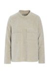 BLUSE MIT TASCHEN - 1415 - SAND
