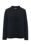 BLUSE MIT TASCHEN - 1415 - SOFT BLACK