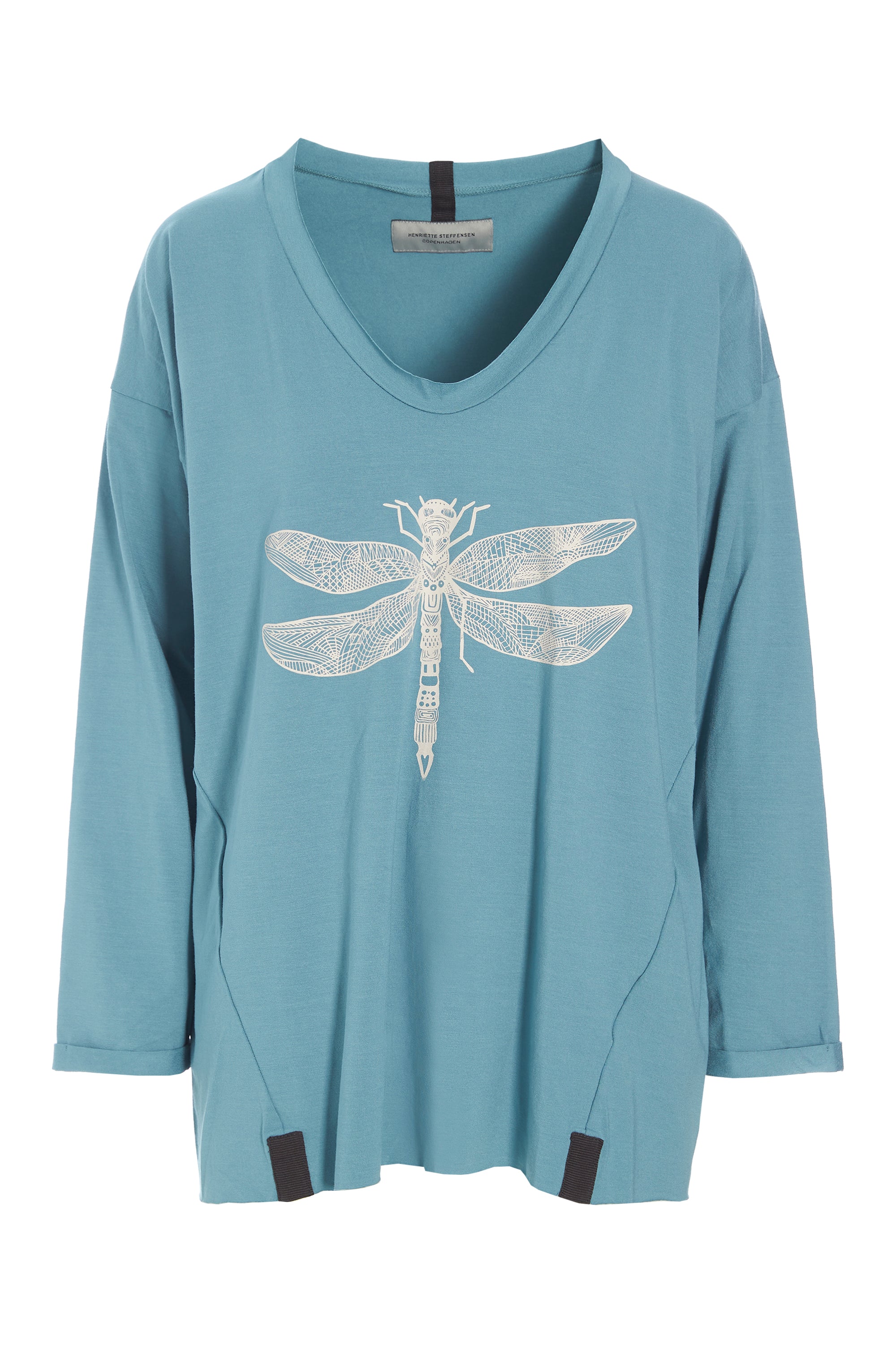HENRIETTE STEFFENSEN COPENHAGEN BLUSE M/ GRAFIKDRUCK - 96068 BLUSER SALVIE 670