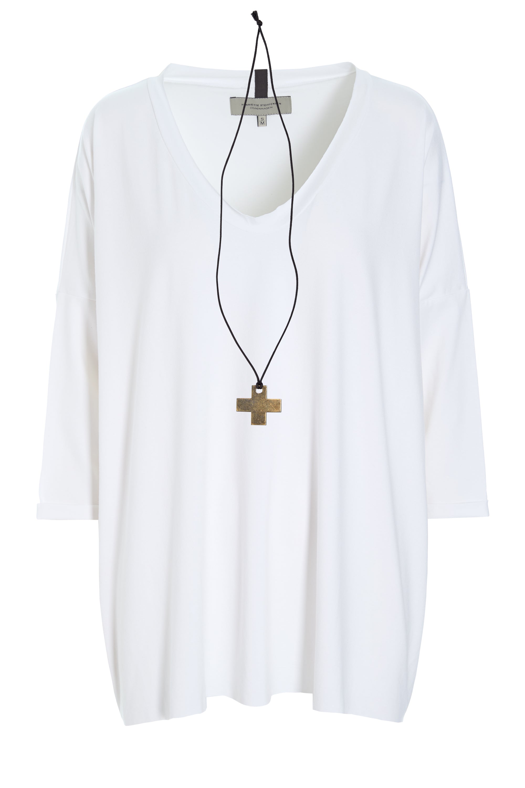 HENRIETTE STEFFENSEN COPENHAGEN BLUSE M/HALSKETTE - 96083 BLUSER WHITE 816