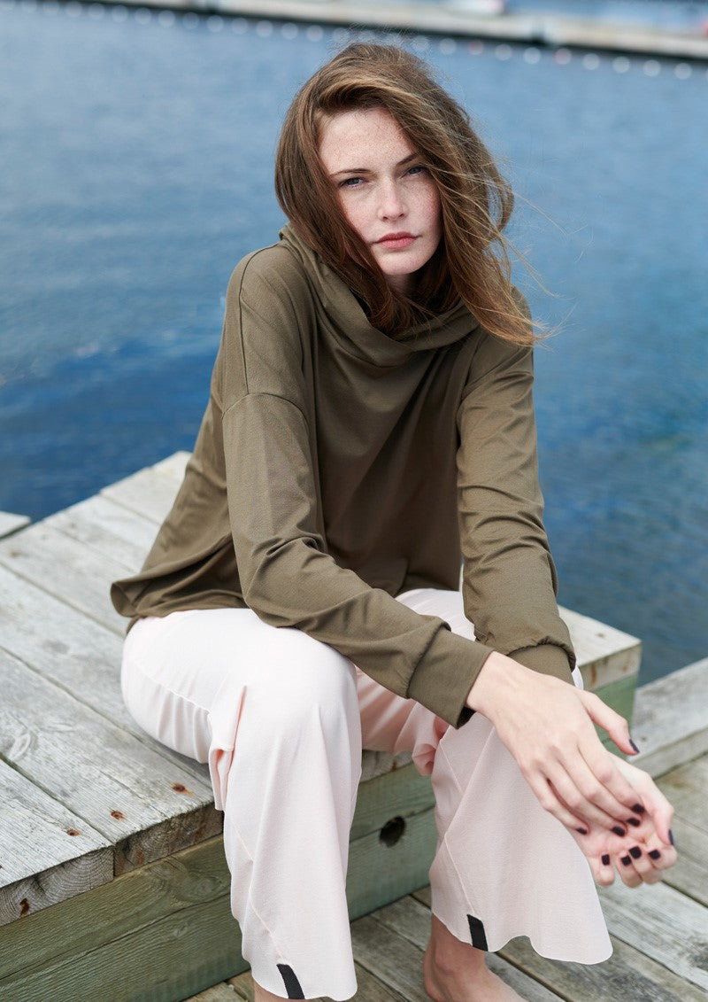 HENRIETTE STEFFENSEN COPENHAGEN BLUSE M/KAPUZE - 96059 BLUSER BARK 320