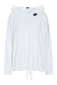 BLUSE M/KAPUZE - 96059 - WHITE