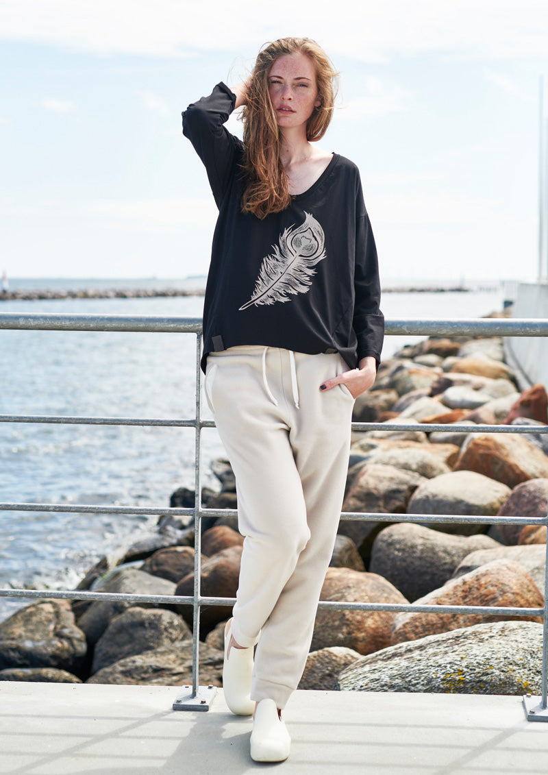 HENRIETTE STEFFENSEN COPENHAGEN BLUSE M/PRINT - 96062 BLUSER BLACK 900