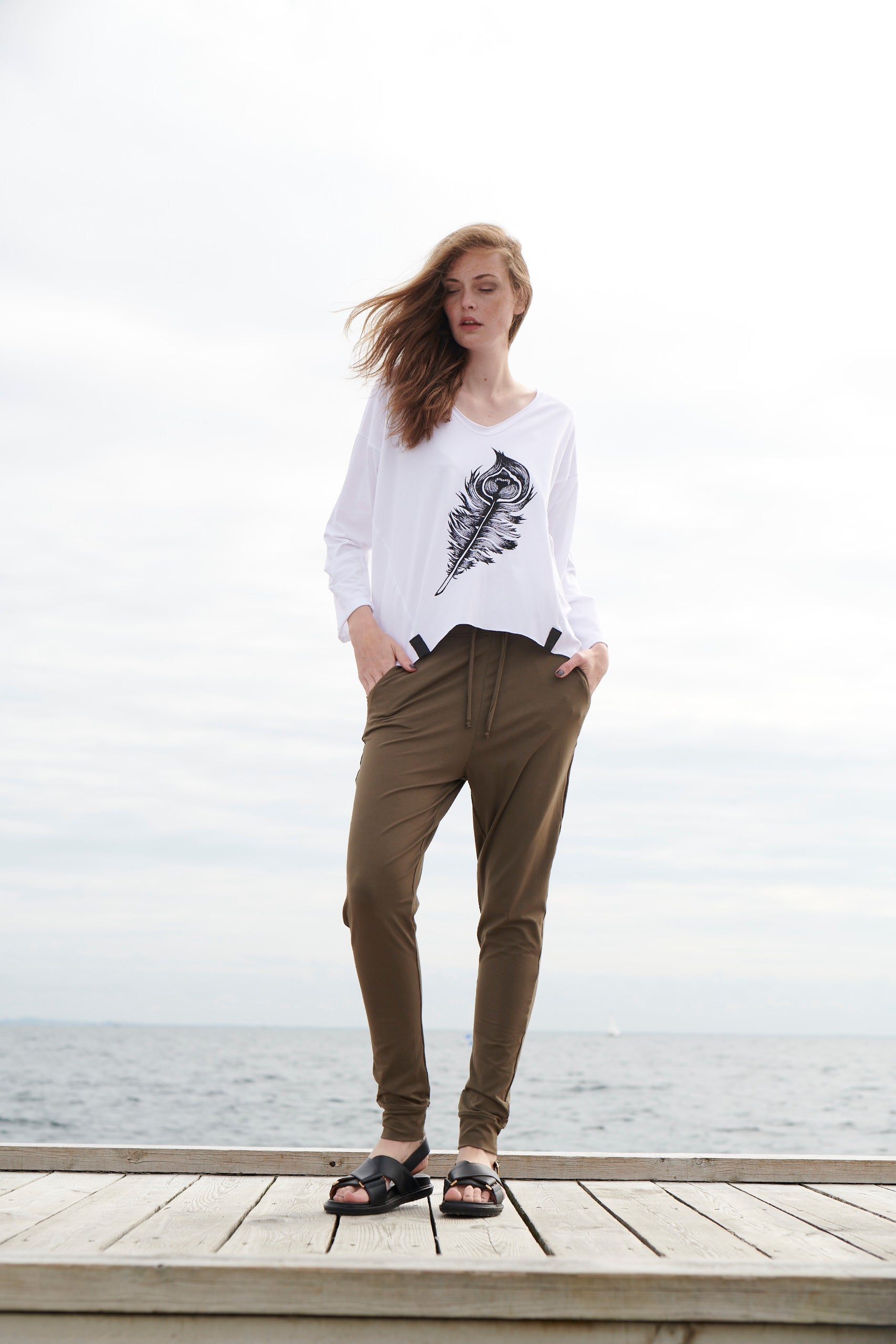 HENRIETTE STEFFENSEN COPENHAGEN BLUSE M/PRINT - 96062 BLUSER WHITE 816