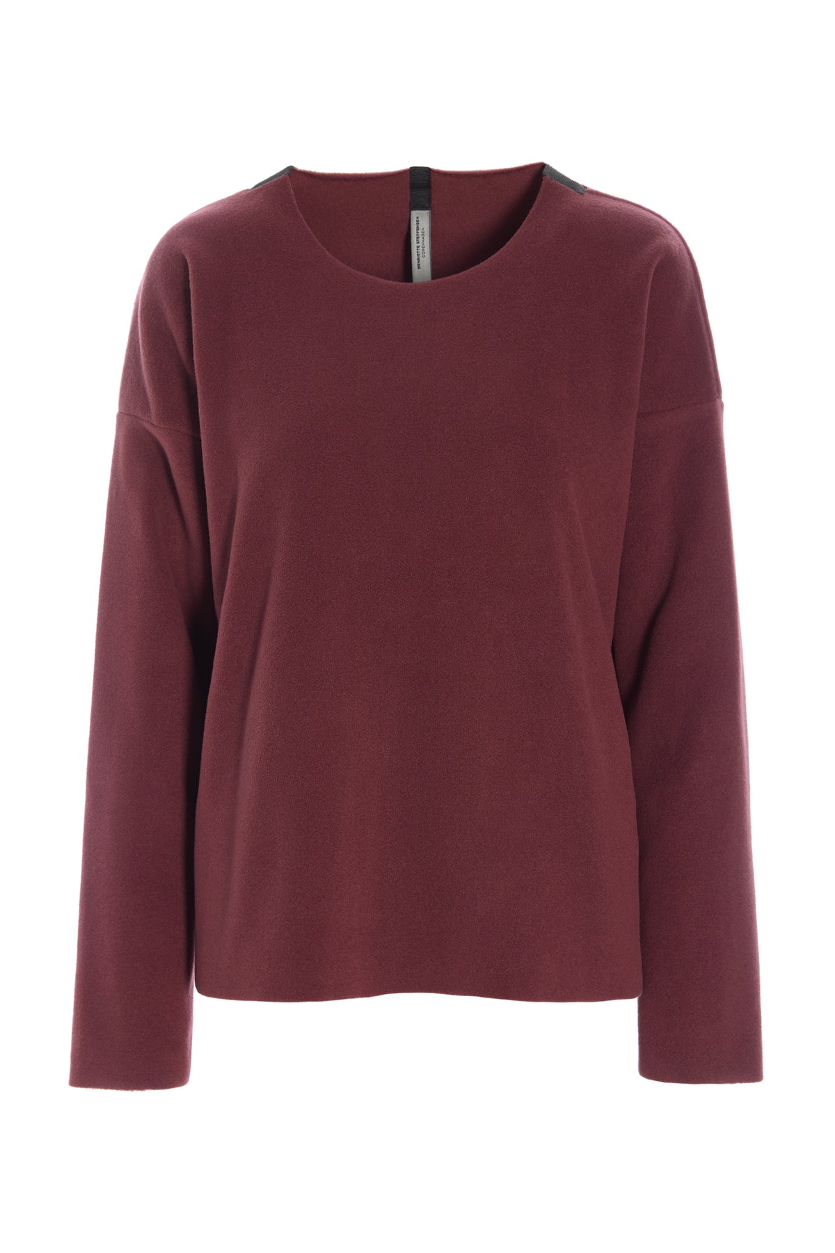 HENRIETTE STEFFENSEN COPENHAGEN BLUSE RUNDEM AUSSCHNITT - 1359 BLUSER BORDEAUX 474