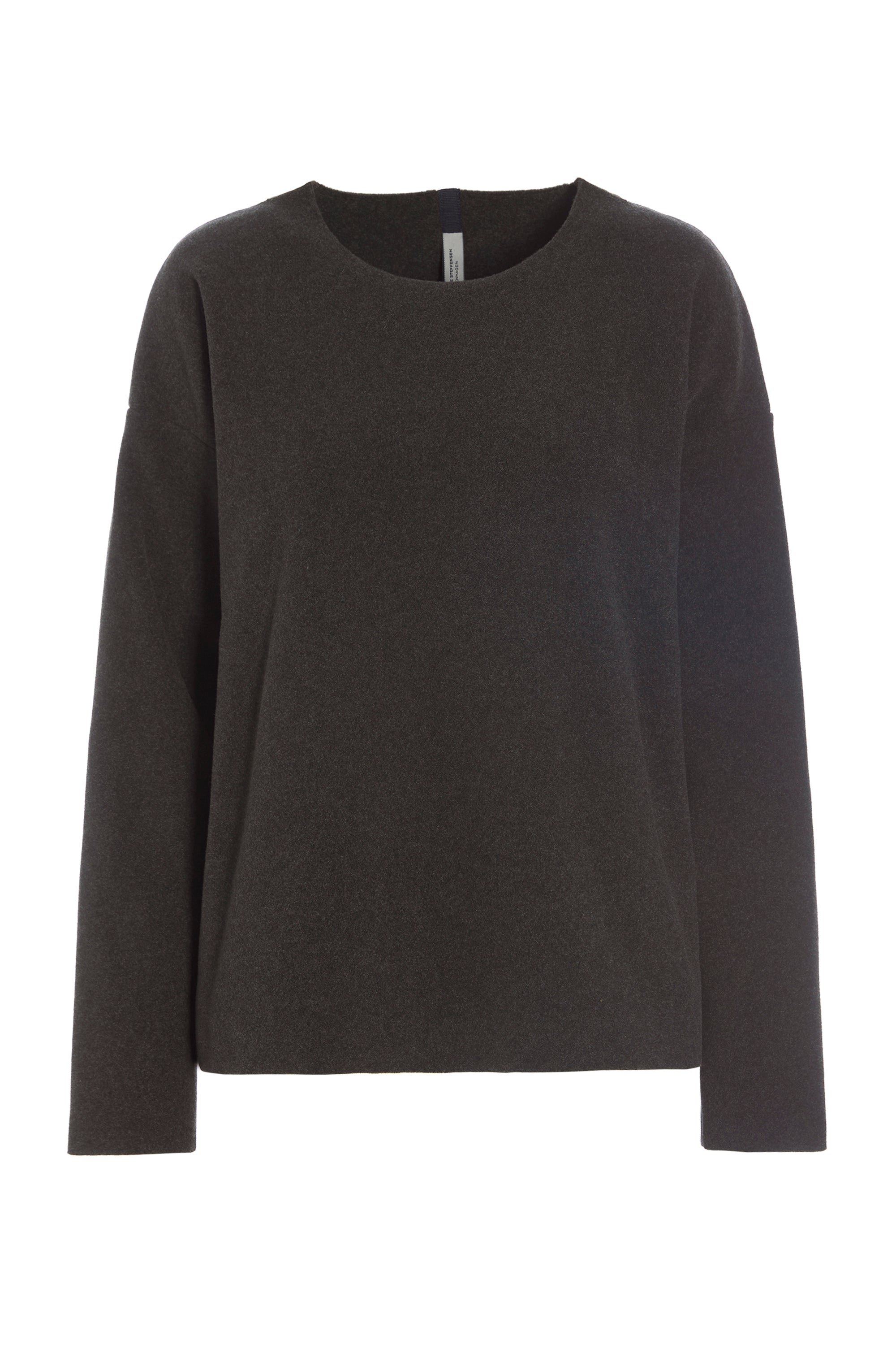 HENRIETTE STEFFENSEN COPENHAGEN BLUSE RUNDEM AUSSCHNITT - 1359 BLUSER CHOCOLATE 844