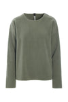 BLUSE RUNDEM AUSSCHNITT - 1359 - DUSTY GREEN