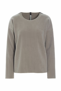 BLUSE RUNDEM AUSSCHNITT - 1359 - ELEPHANT