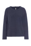 BLUSE RUNDEM AUSSCHNITT - 1359 - EVENING BLUE
