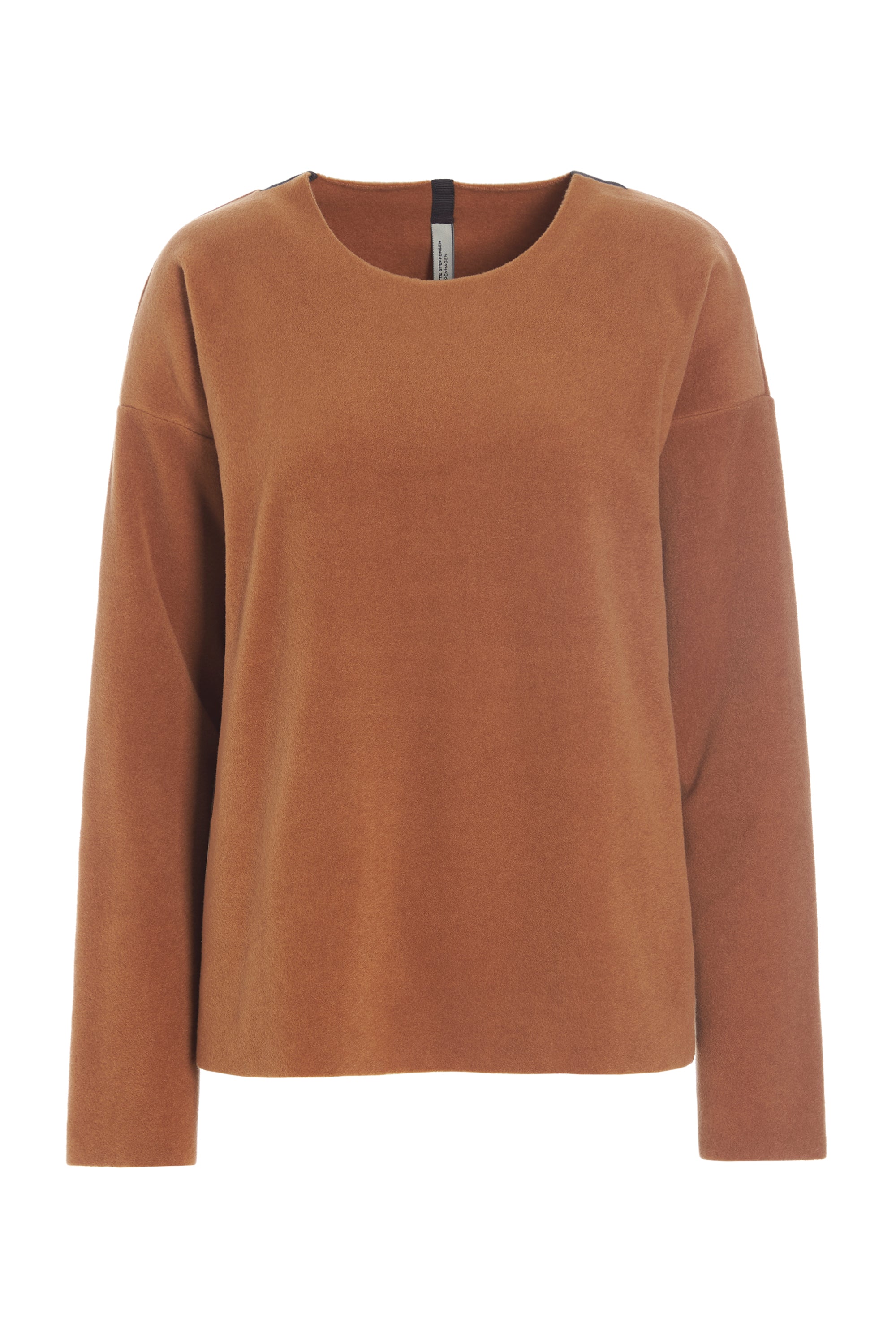 HENRIETTE STEFFENSEN COPENHAGEN BLUSE RUNDEM AUSSCHNITT - 1359 BLUSER RUST 706
