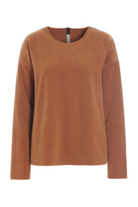 BLUSE RUNDEM AUSSCHNITT - 1359 - RUST