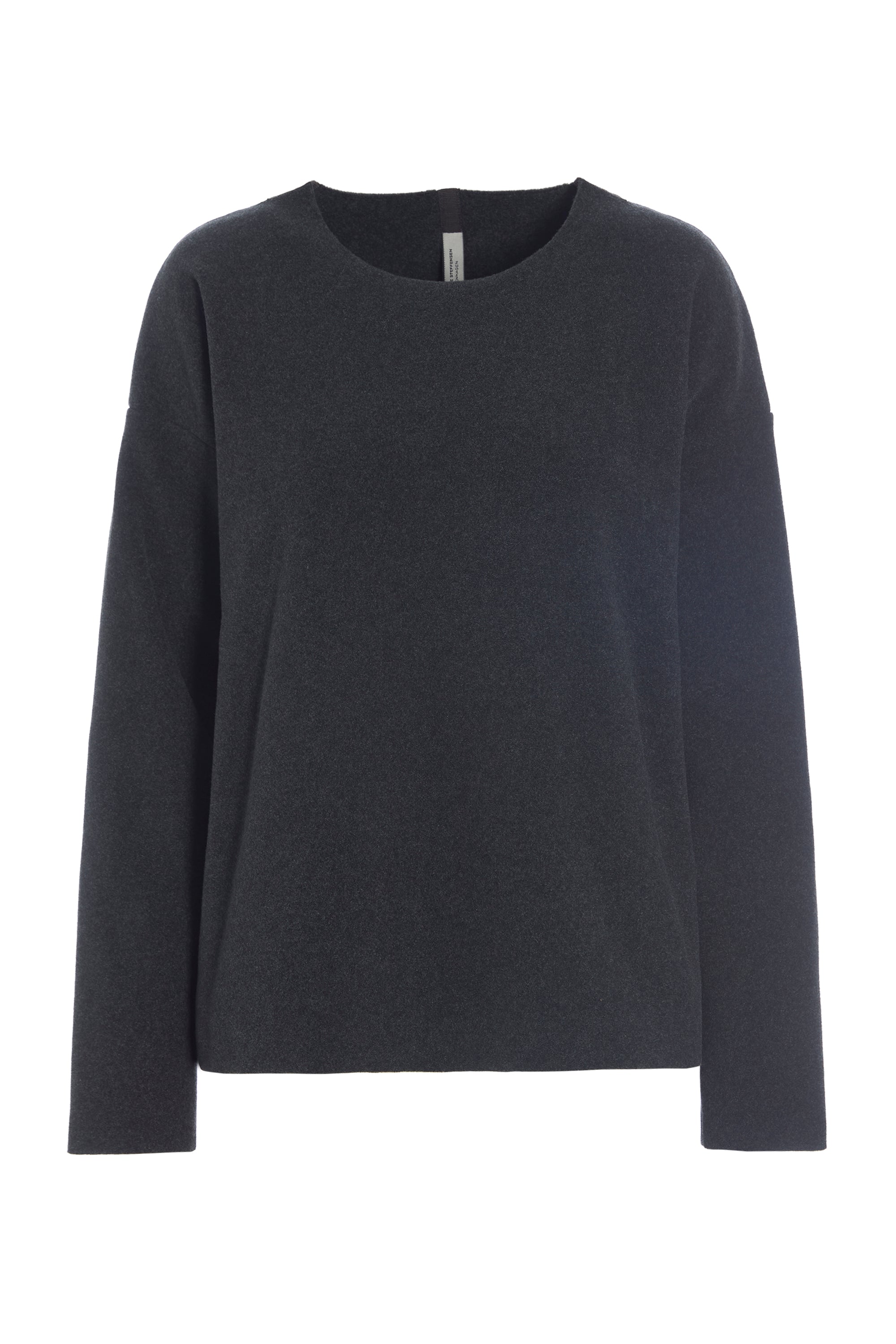 HENRIETTE STEFFENSEN COPENHAGEN BLUSE RUNDEM AUSSCHNITT - 1359 BLUSER SOFT BLACK 914