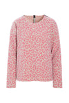 BLUSE RUNDEM AUSSCHNITT - 1359P - PINK LEO