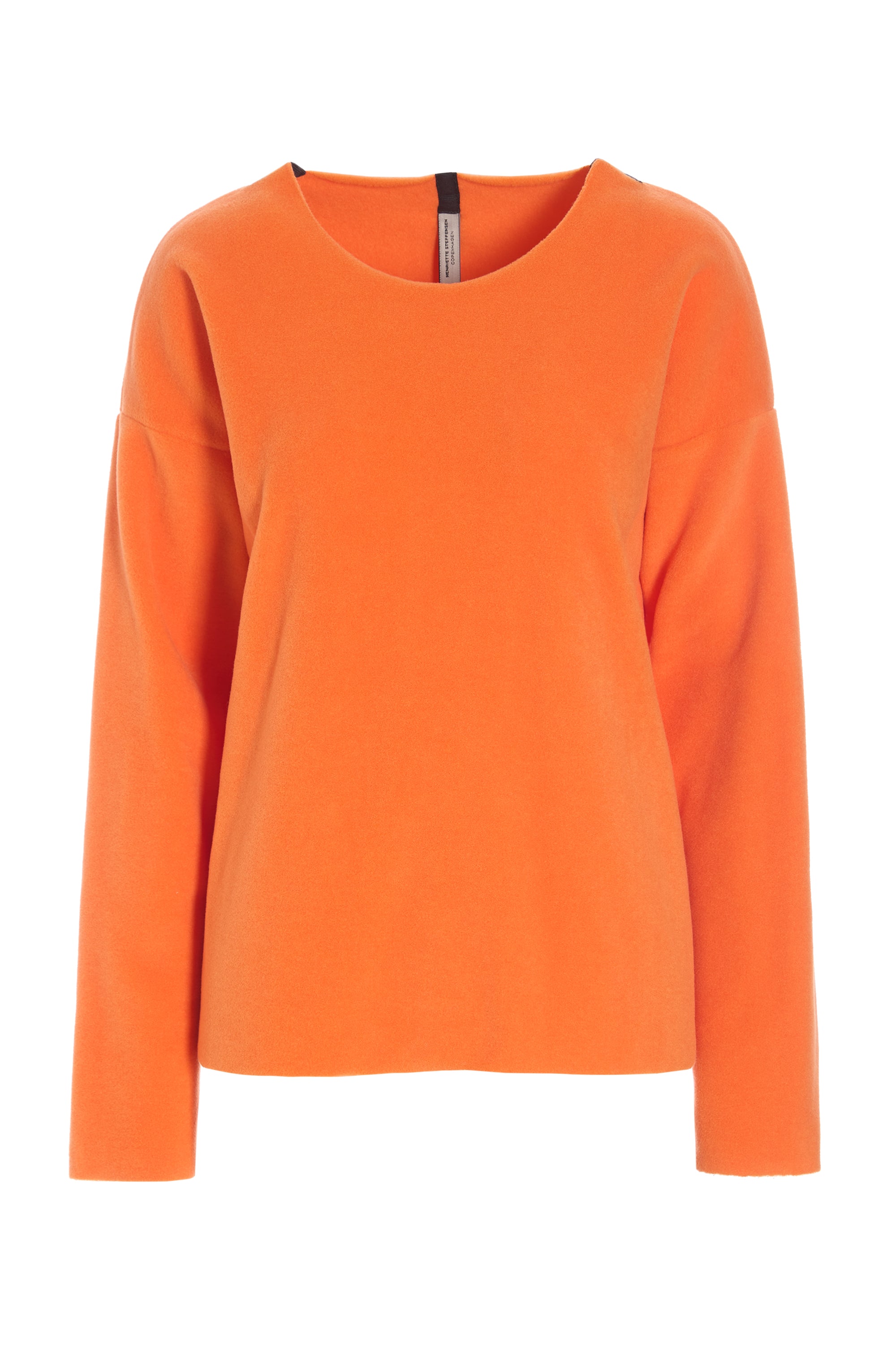 HENRIETTE STEFFENSEN COPENHAGEN BLUSE RUNDEM AUSSCHNITT - 1359 orange BLUSER ORANGE 773