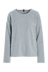 BLUSE RUNDHALS - 1359 - LIGHT GREY