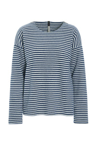 BLUSE RUNDHALS - 1359 - STRIPES DENIM & KIT
