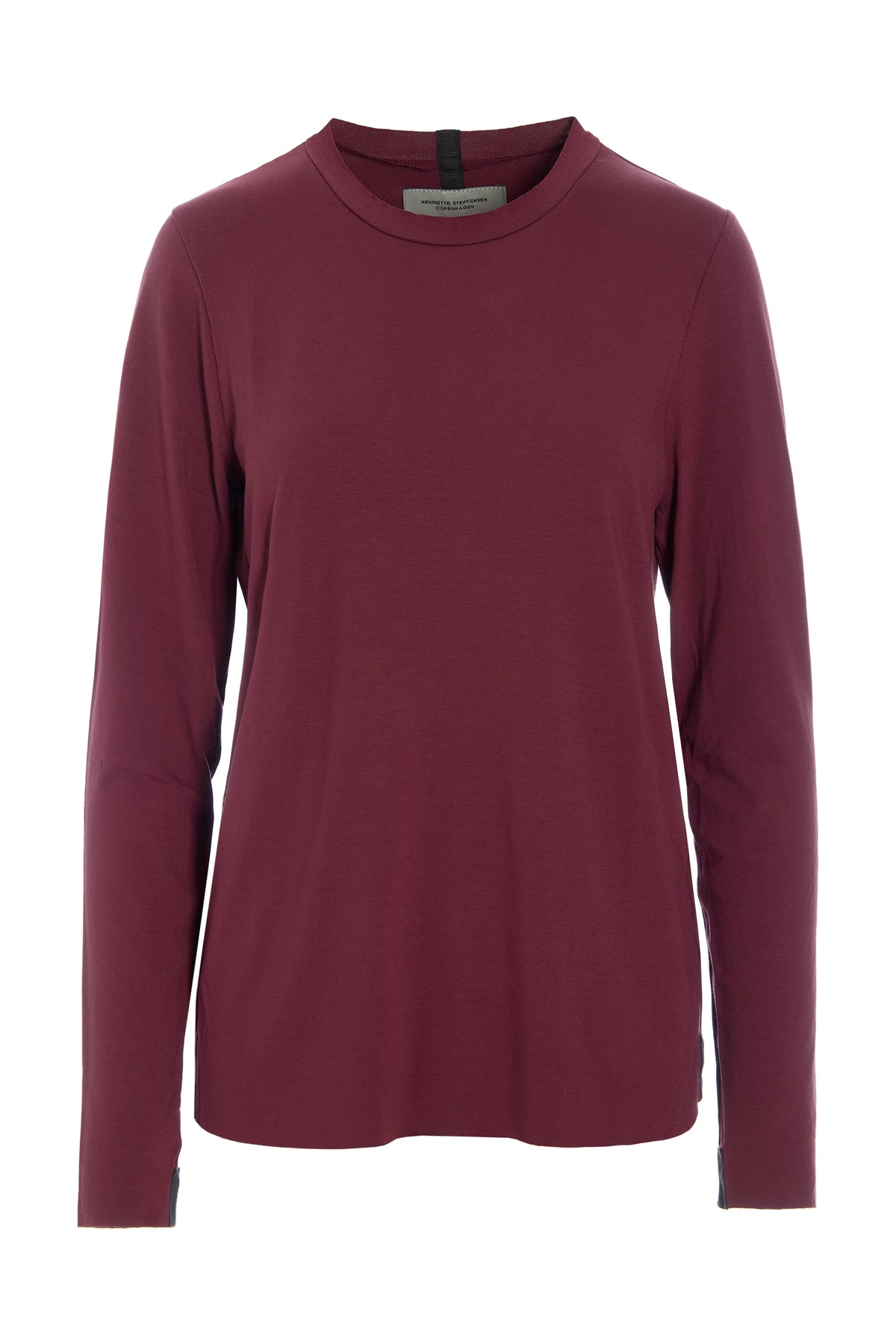HENRIETTE STEFFENSEN COPENHAGEN BLUSE SLIM FIT - 96091 BLUSER BORDEAUX 474