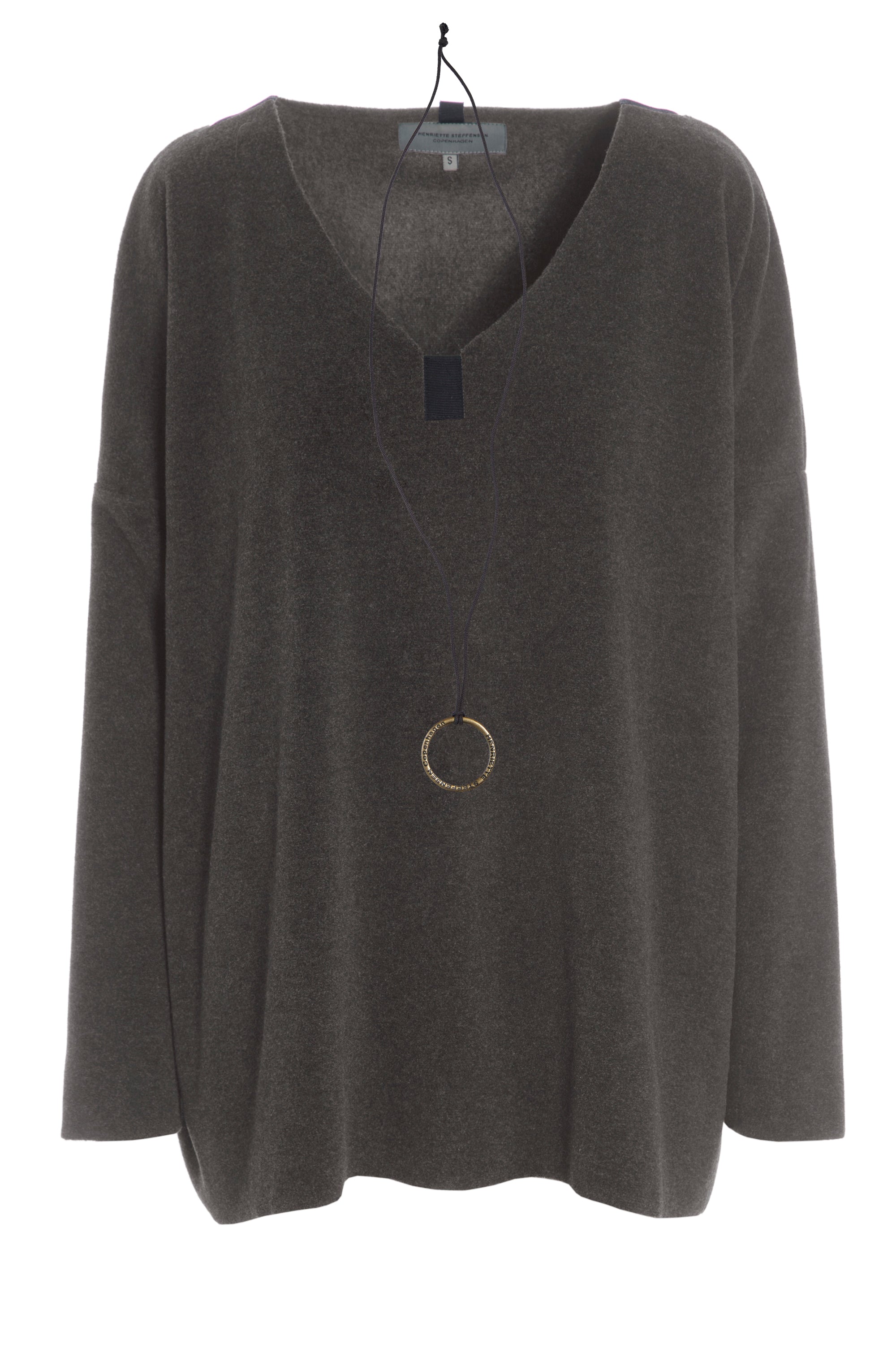 HENRIETTE STEFFENSEN COPENHAGEN BLUSE V-AUSSCHNITT - 1336 BLUSER BARK 320