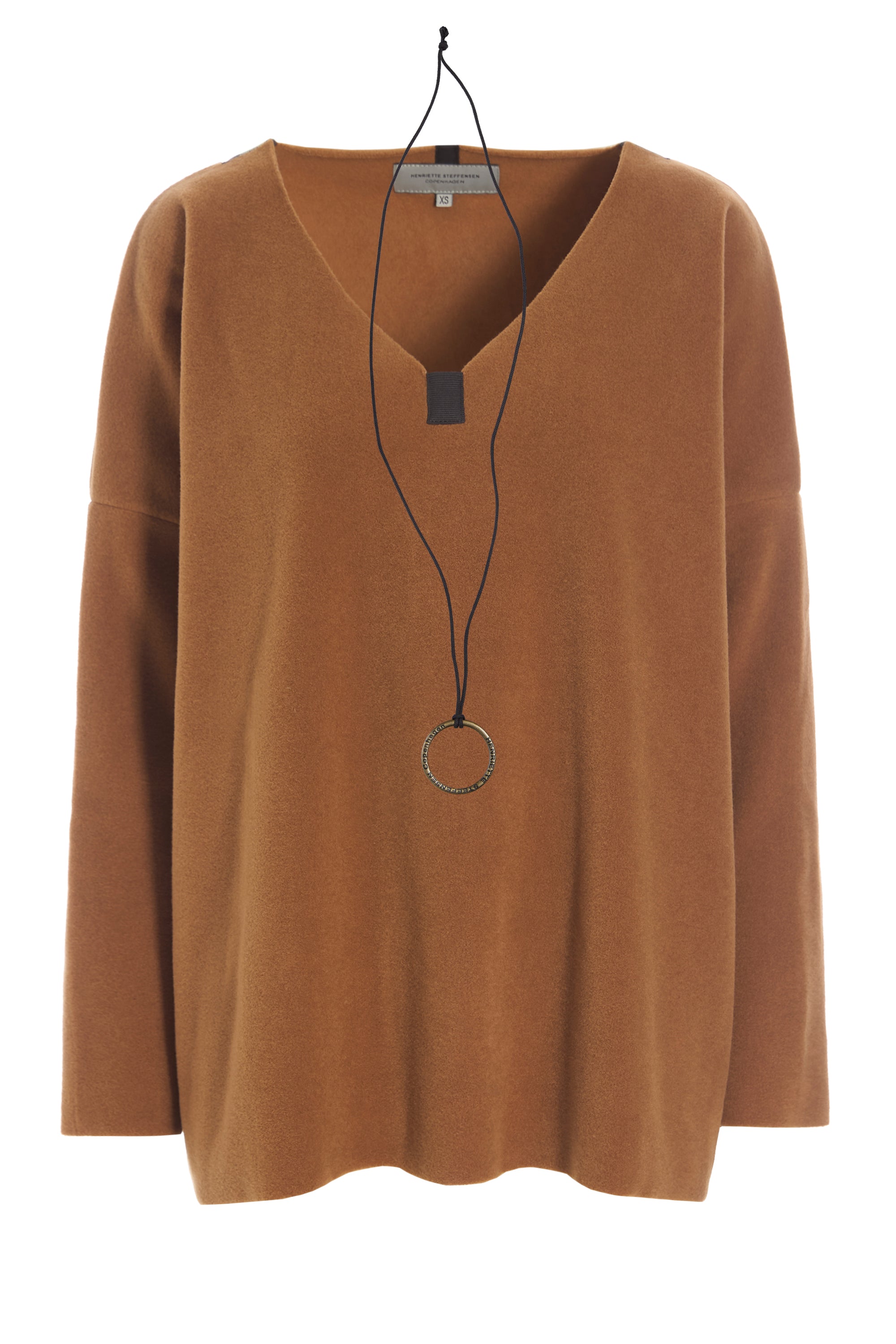 HENRIETTE STEFFENSEN COPENHAGEN BLUSE V-AUSSCHNITT - 1336 BLUSER RUST 706
