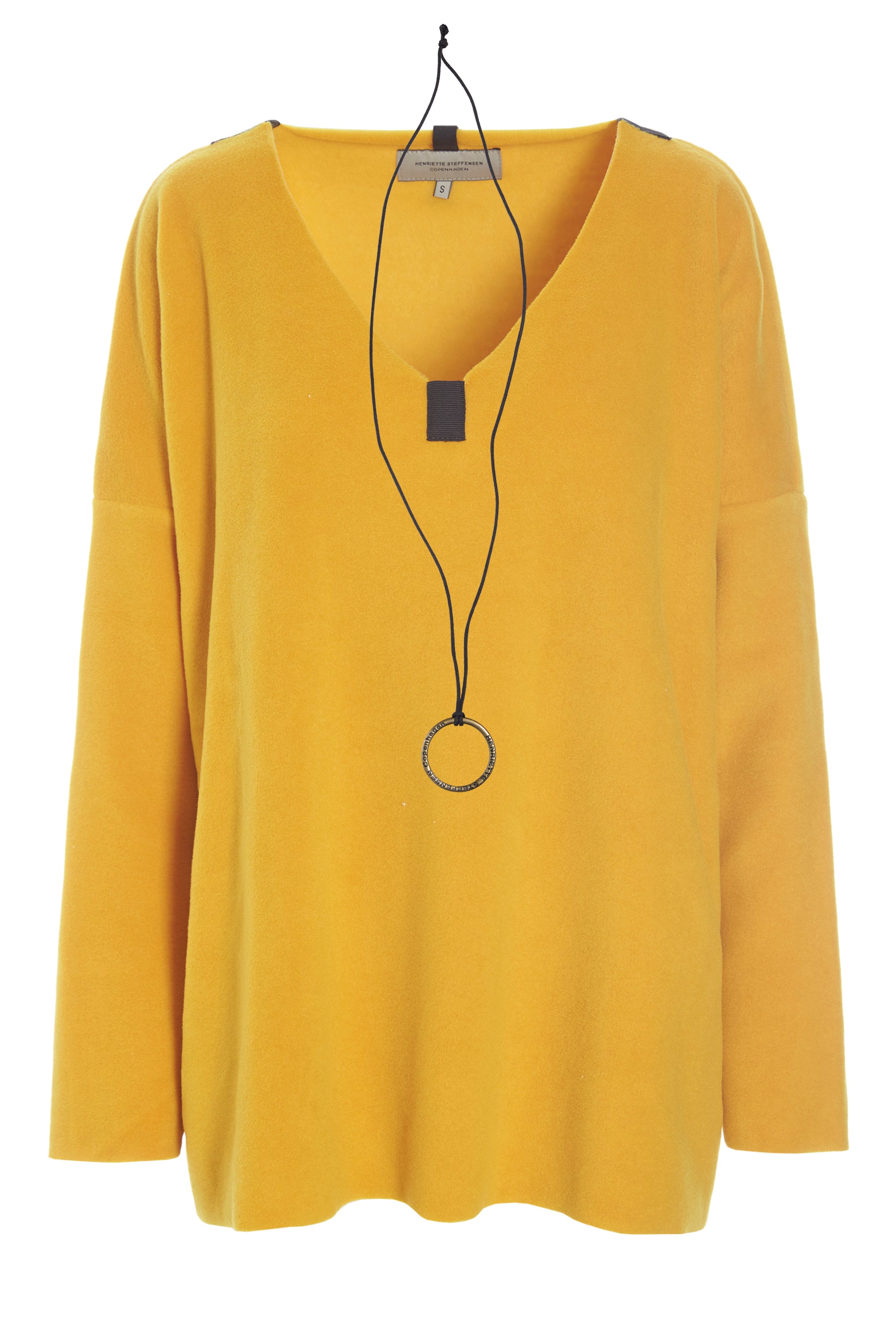 HENRIETTE STEFFENSEN COPENHAGEN BLUSE V-AUSSCHNITT - 1336 BLUSER SAFRAN 701