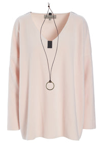 BLUSE V-AUSSCHNITT - 1336 - SOFT ROSE