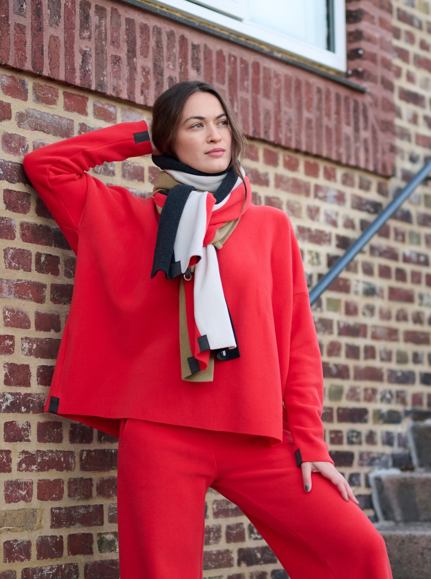 HENRIETTE STEFFENSEN COPENHAGEN BLUSE V-AUSSCHNITT - 1336 BLUSER TOMATO 845