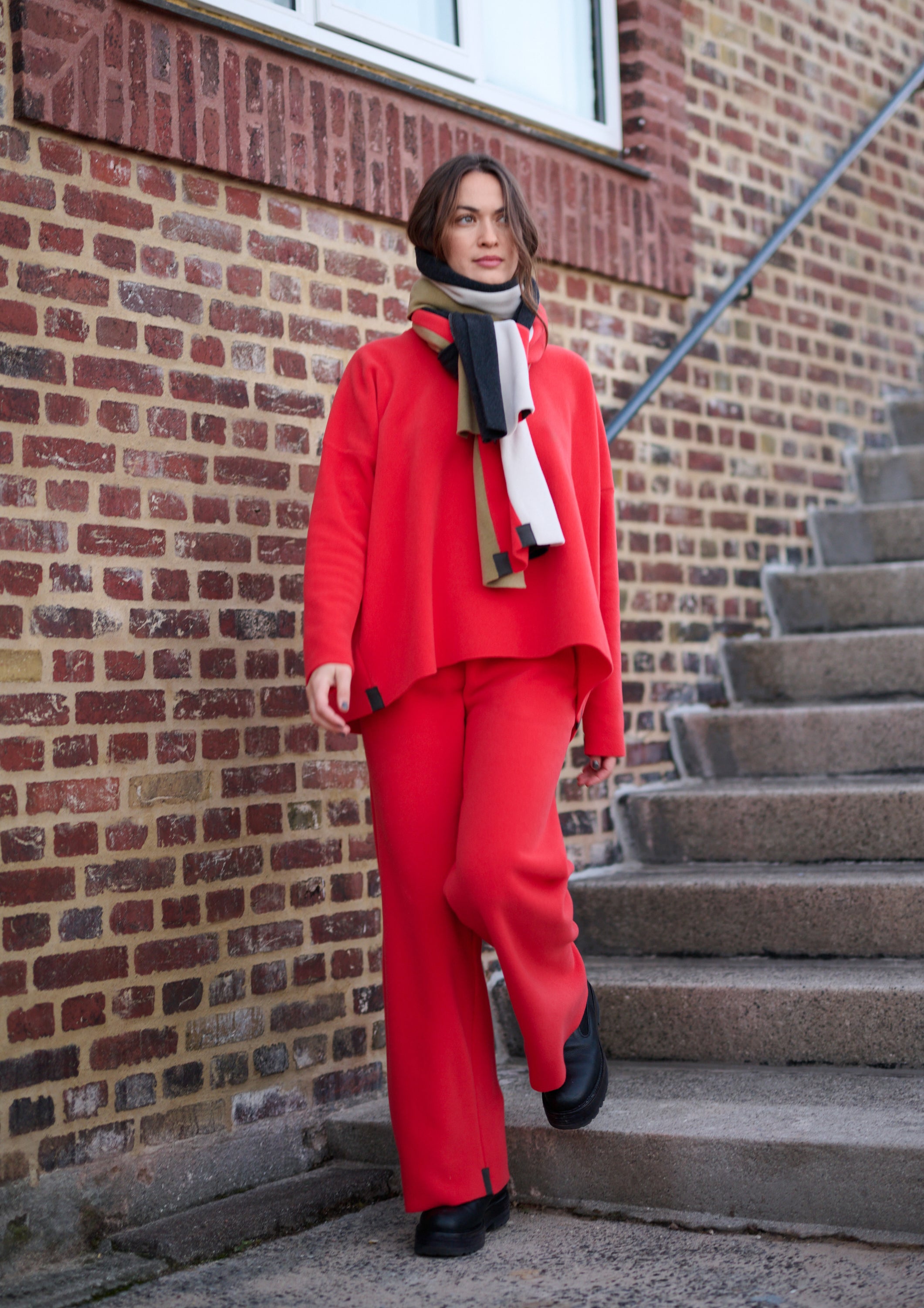 HENRIETTE STEFFENSEN COPENHAGEN BLUSE V-AUSSCHNITT - 1336 BLUSER TOMATO 845