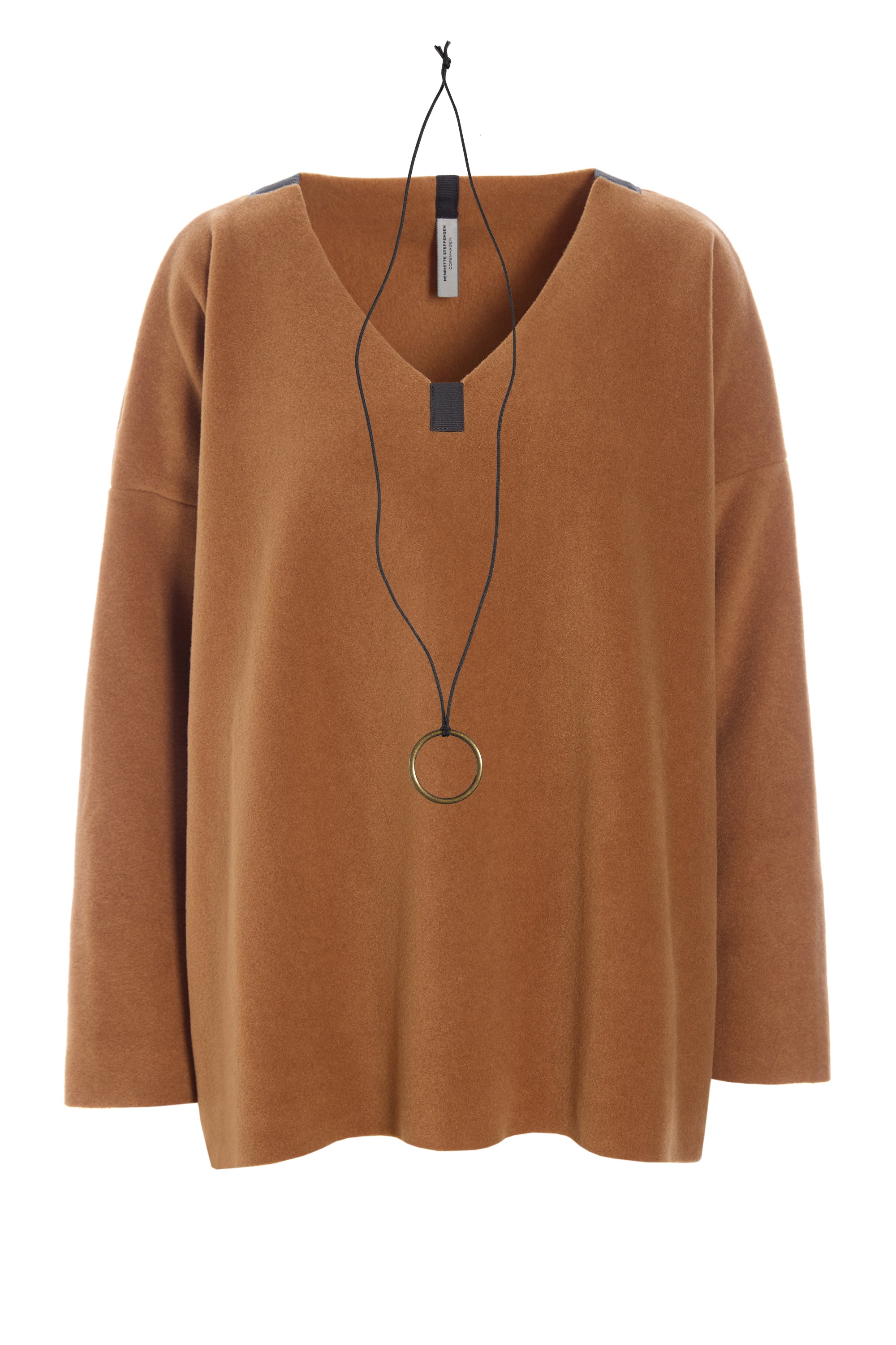 HENRIETTE STEFFENSEN COPENHAGEN BLUSE V-AUSSCHNITT - 1410 BLUSER RUST 706