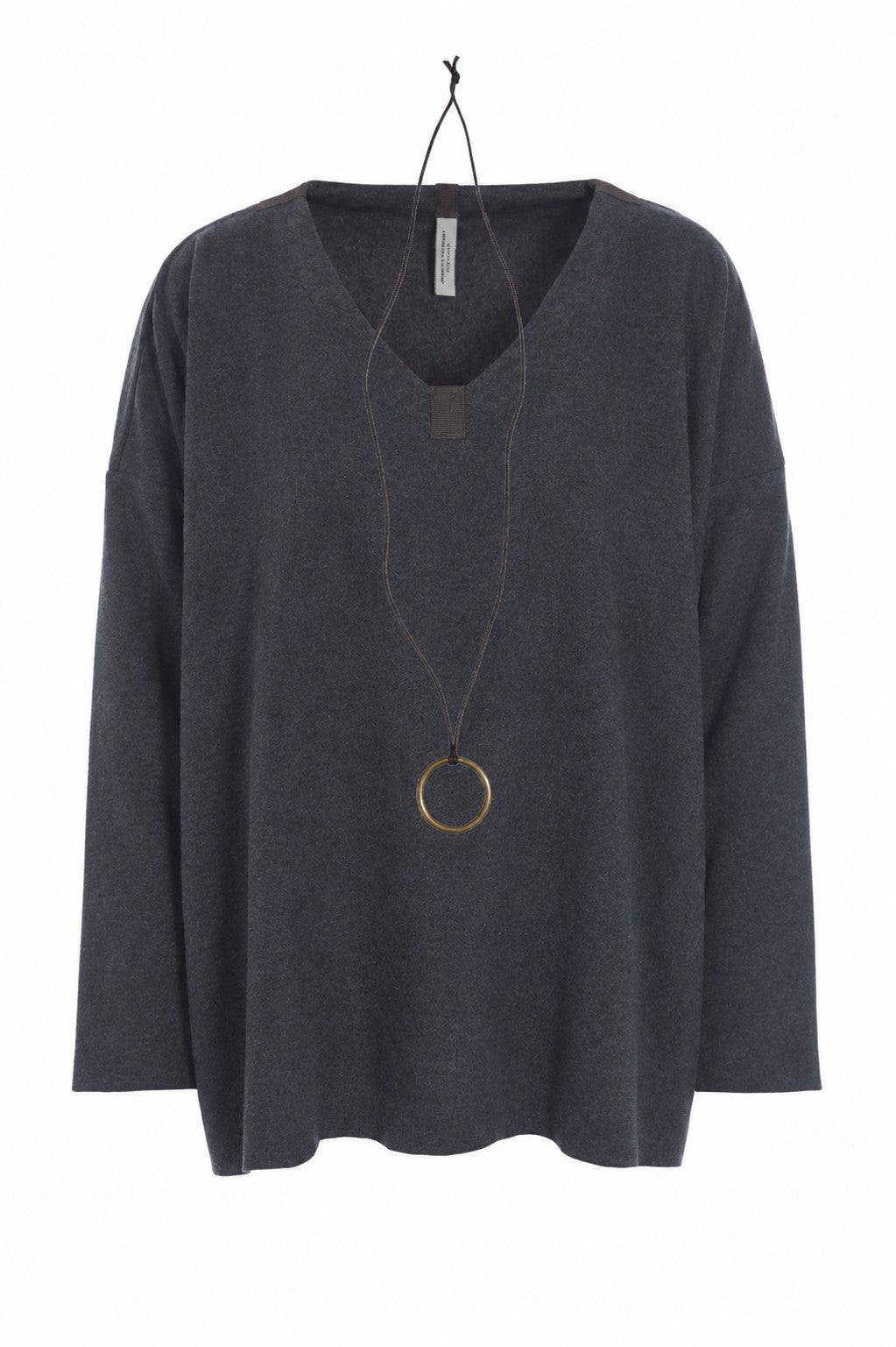 HENRIETTE STEFFENSEN COPENHAGEN BLUSE V-AUSSCHNITT - 1410 BLUSER SOFT BLACK 914