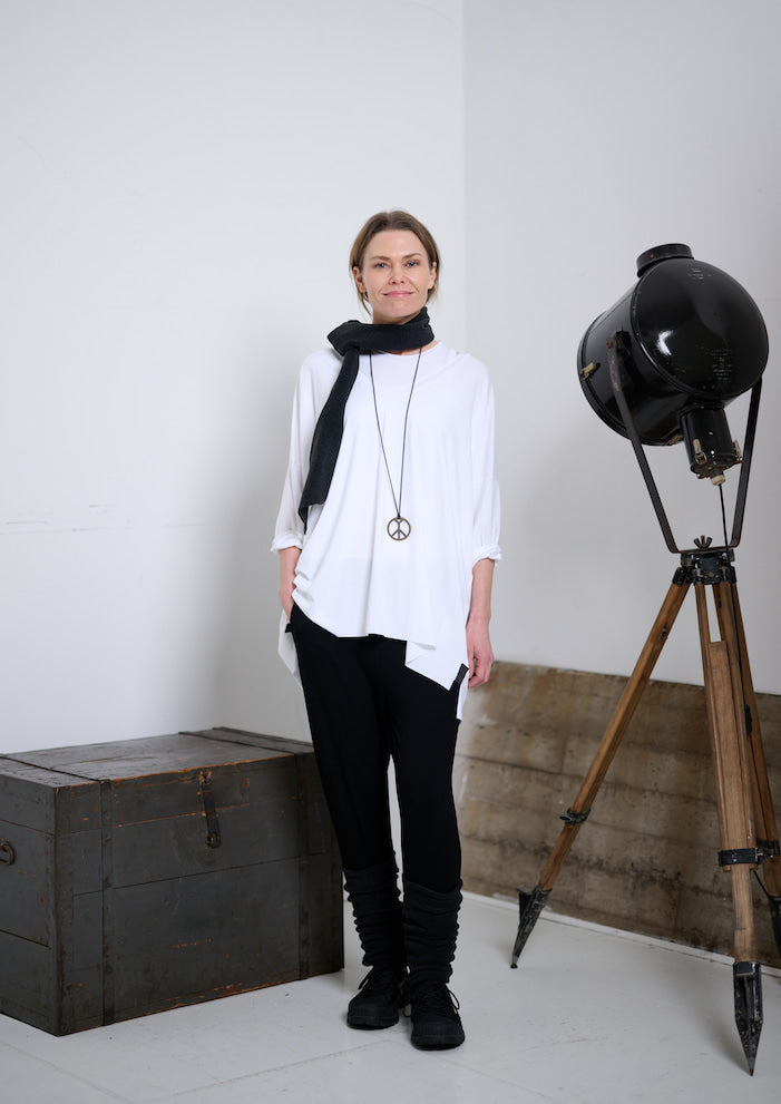 HENRIETTE STEFFENSEN COPENHAGEN BLUSE V-AUSSCHNITT - 96078 BLUSER WHITE 816