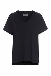 BLUSE V-AUSSCHNITT - 96082 - BLACK