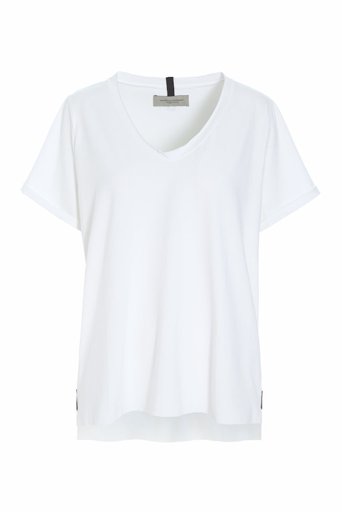 HENRIETTE STEFFENSEN COPENHAGEN BLUSE V-AUSSCHNITT - 96082 T-SHIRTS WHITE 816