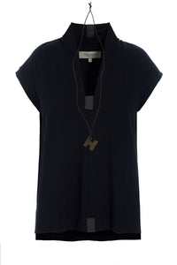 BLUSE V-AUSSCHNITT - 96103 - BLACK