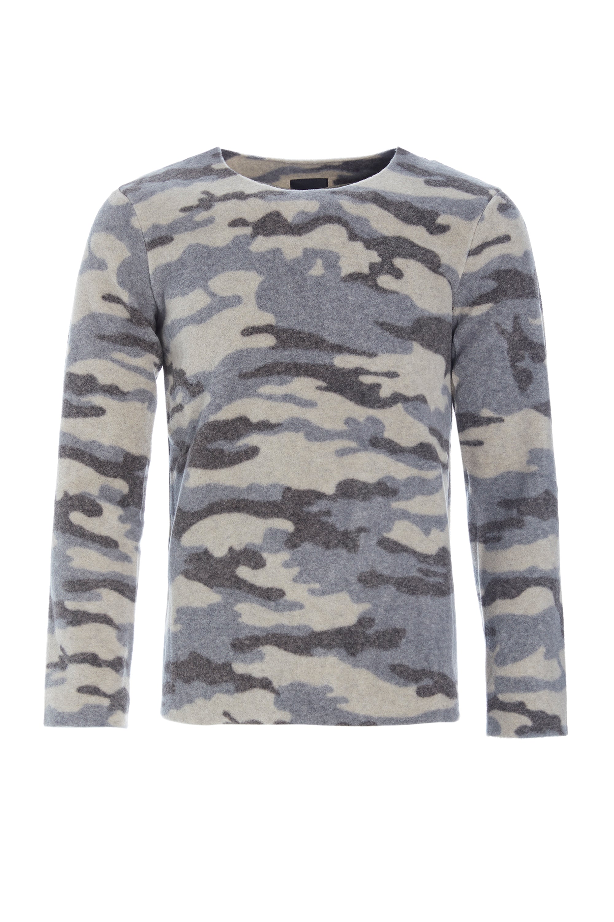 CARL BY STEFFENSEN COPENHAGEN Bluse mit Rundhalsausschnitt - 1000P BLOUSES & SWEATERS CAMOUFLAGE 102