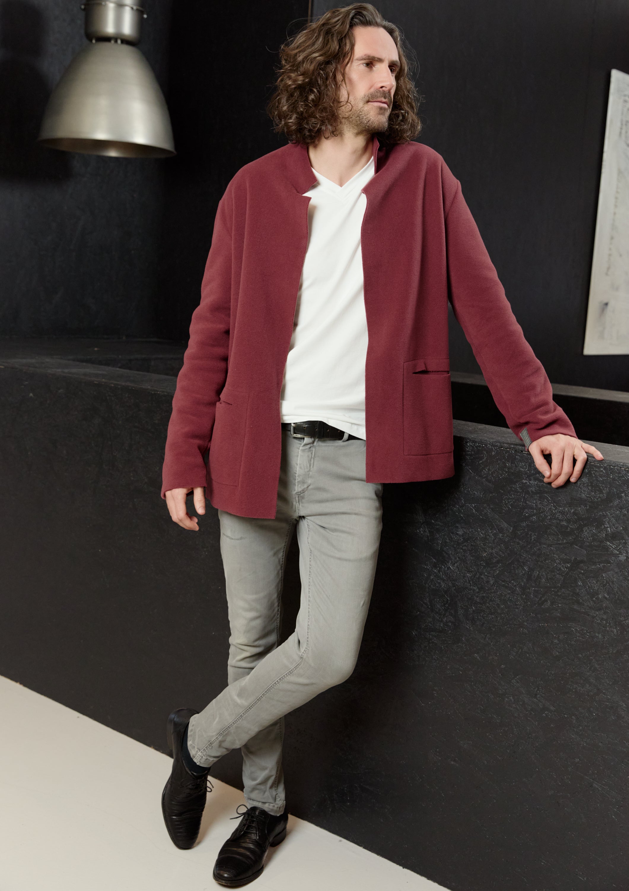 CARL BY STEFFENSEN COPENHAGEN CARDIGAN - 1001C CARDIGANS BORDEAUX 474