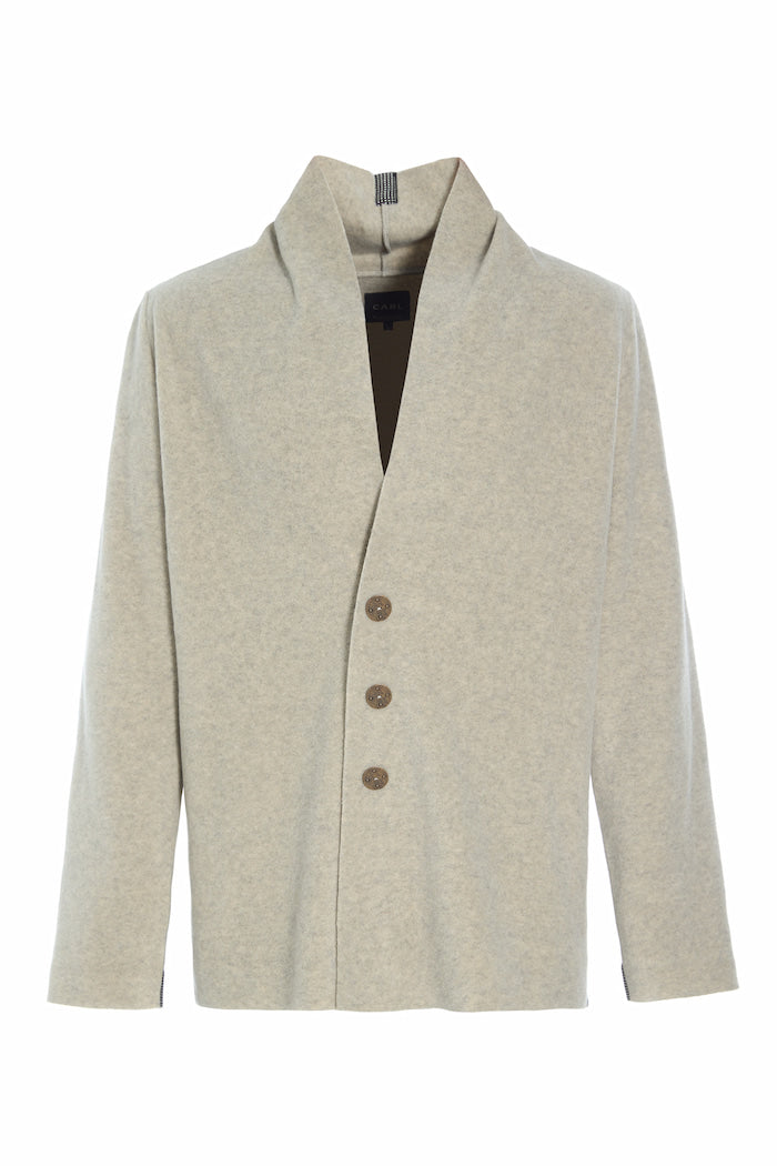 CARL BY STEFFENSEN COPENHAGEN CARDIGAN - 1034C CARDIGANS SAND 805