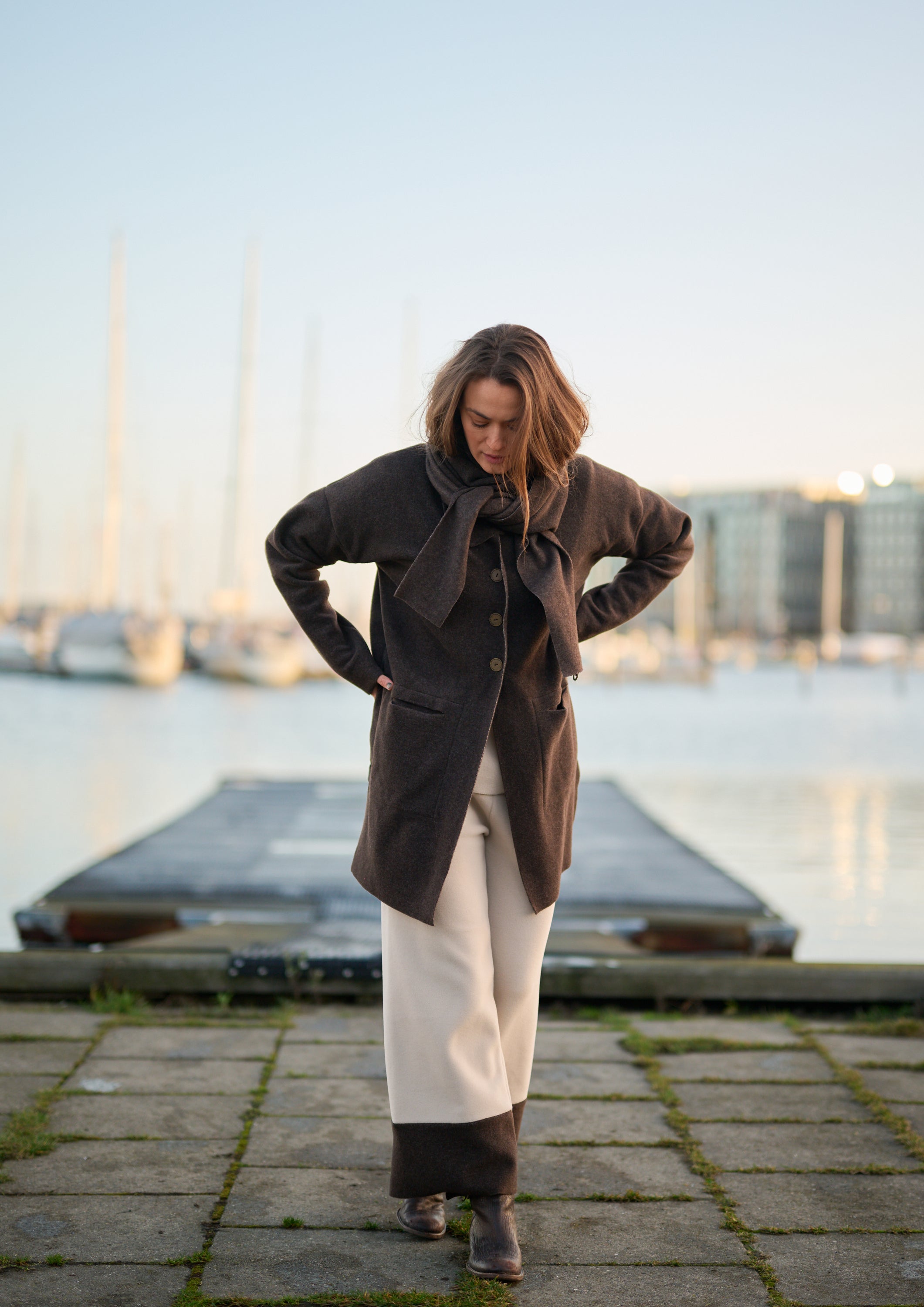 HENRIETTE STEFFENSEN COPENHAGEN CARDIGAN - 7163 CARDIGANS CHOCOLATE 844