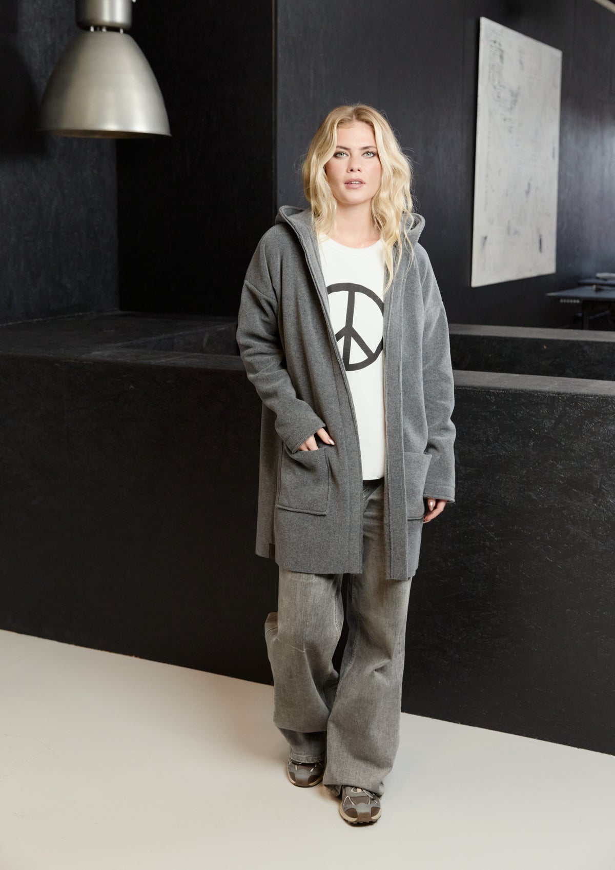 HENRIETTE STEFFENSEN COPENHAGEN CARDIGAN - 7178 CARDIGANS GREY 905