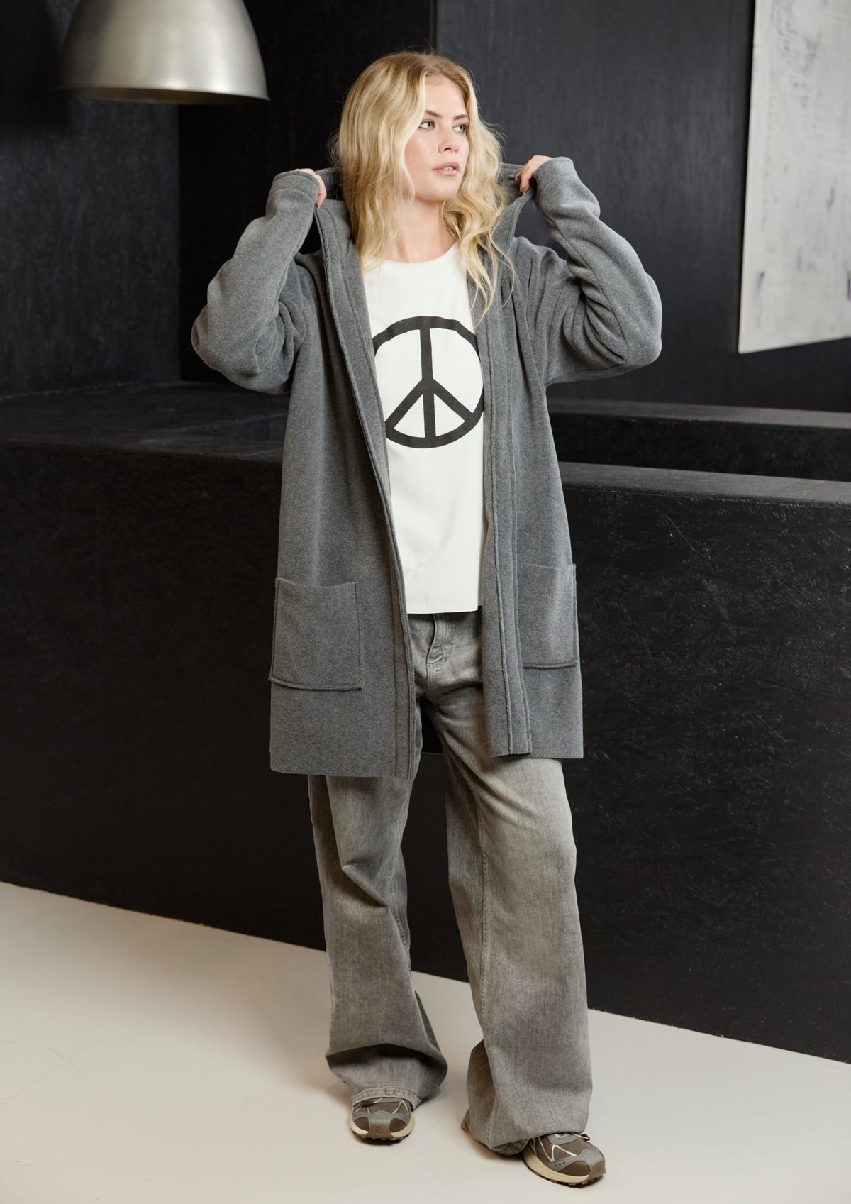 HENRIETTE STEFFENSEN COPENHAGEN CARDIGAN - 7178 CARDIGANS GREY 905