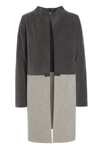 CARDIGAN 2 FARBEN - 7133 - BARK/SAND