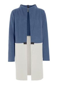 CARDIGAN 2 FARBEN - 7133 - BLUE/OFF WHITE