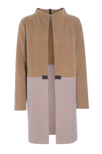 CARDIGAN 2 FARBEN - 7133 - CAMEL / NUDE