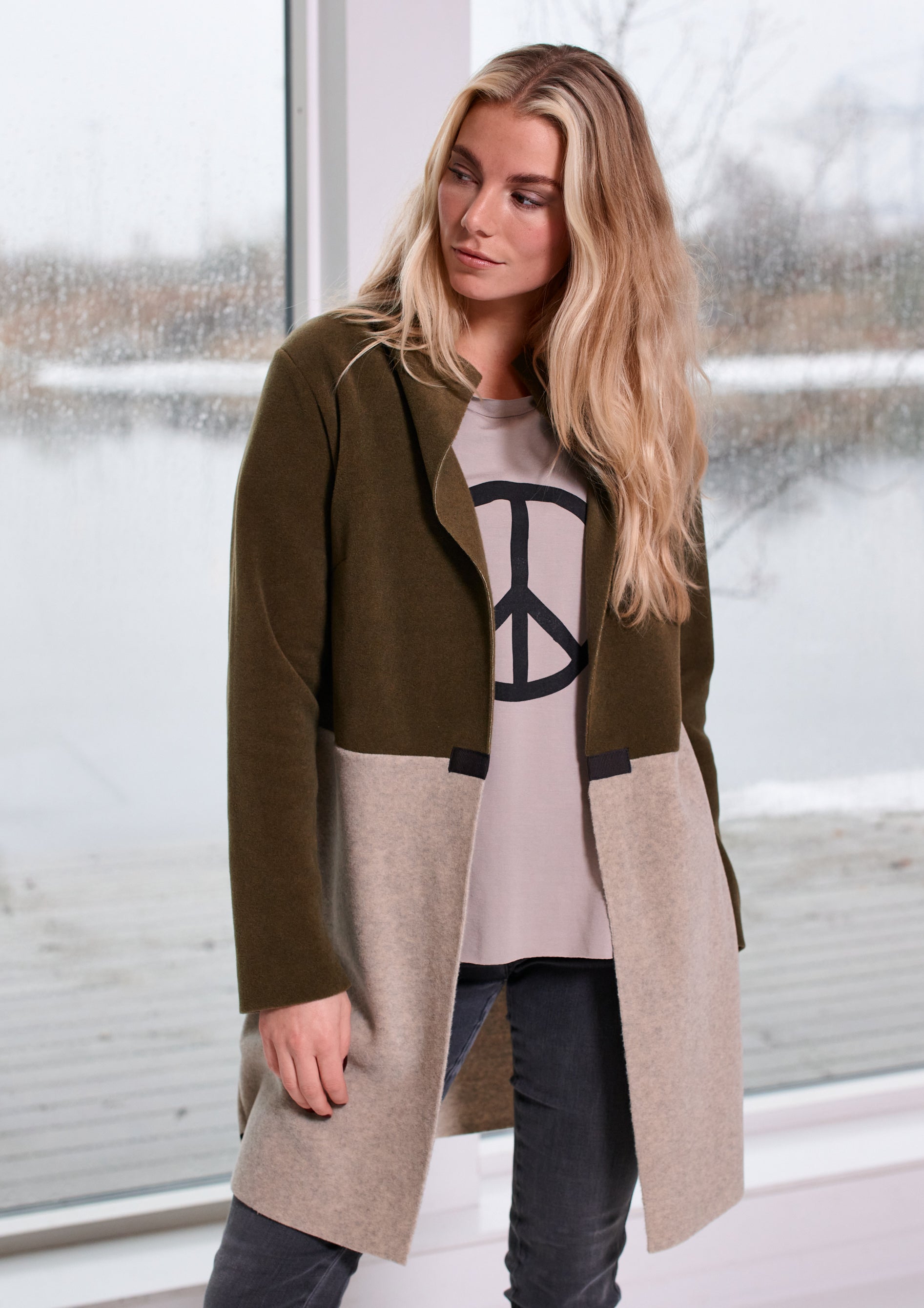 HENRIETTE STEFFENSEN COPENHAGEN CARDIGAN 2 FARBEN - 7133 CARDIGANS MOSS/SAND 952
