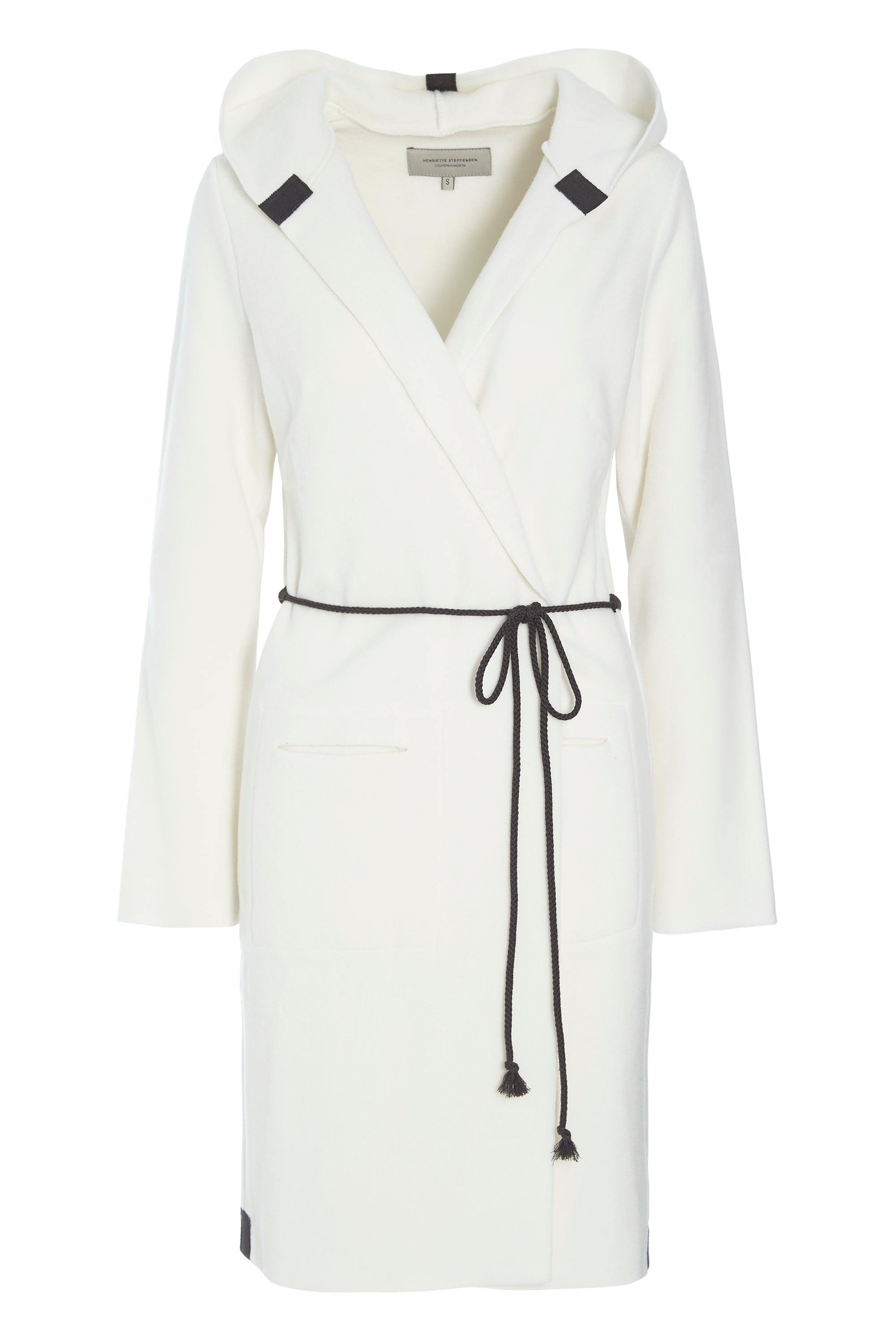 HENRIETTE STEFFENSEN COPENHAGEN CARDIGAN MIT GÜRTEL - 7151 CARDIGANS OFF WHITE 802