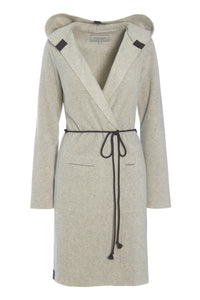 CARDIGAN MIT GÜRTEL - 7151 - SAND