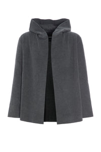 CARDIGAN MIT KAPUZE - 1002C - GREY